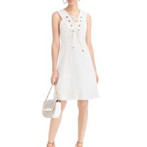 JCrew NWT Linen Lace Up Dress